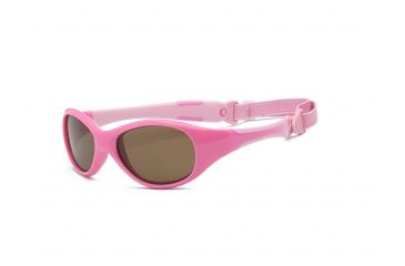 Image of Real Kids Shades Girl's Unbreakable Explorer Sunglasses, Pink Frame with Polarized Brown Lens, Toddler 2EXPPKPKP2