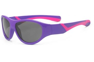 Image of Real Kids Shades Girl's Unbreakable Sunglasses, Purple/Pink Frame with Smoke Lens, Youth 7DISPUPK