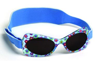 Image of Real Kids Shades - My First Shades Sunglasses for Girls Age 2-5 - Blue Flower