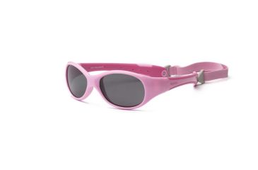 Image of Real Kids Shades Pink/Hot Pink Double Injection Flex Fit Removable Band Frame with PC Smoke Lens 2+, Girls 2EXPPKHP