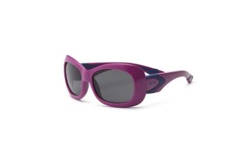 Image of Real Kids Shades Purple/Navy Double Injection Flex Fit Frame with PC Smoke Lens 7+, Girls 7BREPUNV