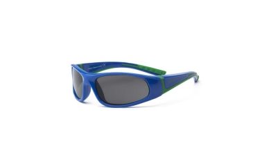 Image of Real Kids Shades Royal/Green Double Injection Flex Fit Frame with PC/Polarized Lens 4+, Boys 4BOLRYGRP2