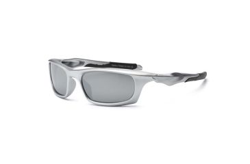Image of Real Kids Shades Silver Sport Polycarbonate Frame with Silver Mirror Lens 7+, Unisex 7STOSLV