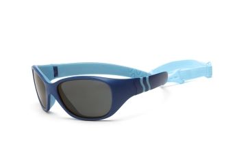 Image of Real Kids Shades Unbreakable Adventure Sunglasses, Royal/Light Blue Frame with Smoke Lens, Kid 4ADVROLB