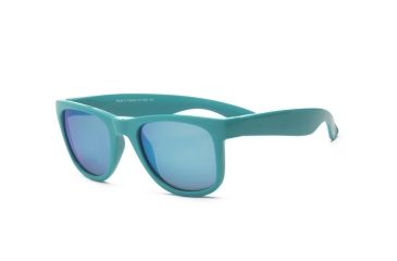 Image of Unbreakable Waverunner FlexFit Sunglasses, Blue/White Frame with Blue White Revo Lens, Young Adult