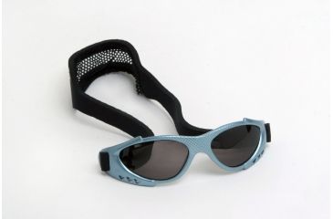Image of Real Kids Shades Xtreme Sport Sunglasses 7 - 12 Years - Light Blue w/ Adjustable Band 712XTRSLTBLUE