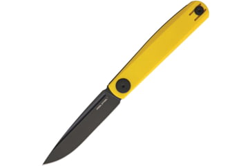 Image of Real Steel GSlip Slipjoint Yellow Folding Knife, 3.5 black finish VG-10 stainless blade, Yellow G10 handle, 7843