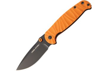 Image of Real Steel H6 Orange Black Blade Folding Knife,3.75in,Sandvik 14C28N Steel,Orange,G10 Handle RS7782