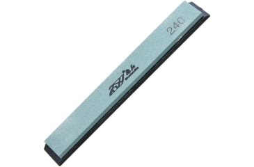 Image of Real Steel Japanese Whetstone 240, 6in X .8in X .2in, 240 Grit, Interchangeable Plastic Base, Carborundum Construction, W0011