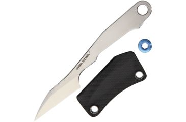 Image of Real Steel Kiridashi Fixed Blade Knife, Standard Edge, Satin, Handle RS3721