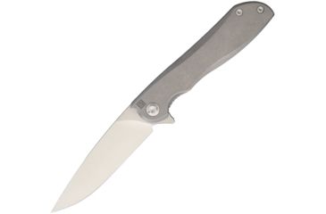 Image of Real Steel Megalodon Framelock 2017 Folding Knife,4in,M390 Steel,Standard Edge,Satin,Stonewash Titanium Handle RS9611