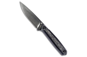 Image of Real Steel Dex Fixed Blade Knife, 3.15in, Bohler M390 Stainless Steel, Drop Point Blade, Carbon Fiber, G-10, Black Handle, Black/Silver, 7.09 inch, BHQ-221771