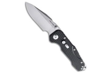 Image of Real Steel Evolution Ironclad Folding Knife, 3.80in, D2, Drop Point Blade, G-10, Steel, Black Handle, Black/Gray, 8.70 inch, BHQ-221818