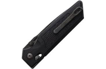 Image of Real Steel Sacra TAC Folding Knife, 3in, Steel, Serrated, Tanto, G10 Handle, Black, 7713B