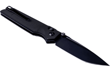 Image of Real Steel Sacra TAC Folding Knife, 3in, Steel, Tanto, G10 Handle, Black, 7712B