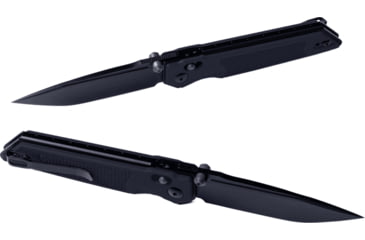 Image of Real Steel Sacra TAC Folding Knife, 3in, Steel, Tanto, G10 Handle, Black, 7712B