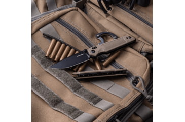 Image of Real Steel Sacra TAC Folding Knife, 3in, Steel, Tanto, G10 Handle, Coyote, 7712C