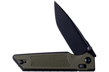 Image of Real Steel Sacra TAC Folding Knife, 3in, Steel, Tanto, G10 Handle, OD Green, 7712G