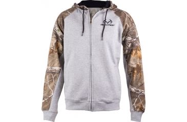 Image of Realtree Men's Hawthorn Hoodie Large Gray W/rt-xtra Panels