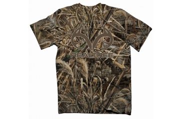 Image of Realtree Mens Corporate Logo Brown S/S Tee, Brown, S RTI010018.241900.S