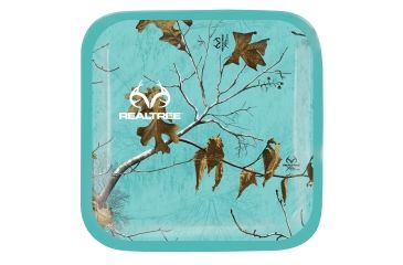 Image of Realtree Paper Plates,Square9in,8Pk,Realtree xtra Seaglass D000038790199