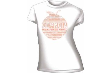 Image of Realtree Rt Women's T-shirt ''georgia Peach'' X-large Fitted White