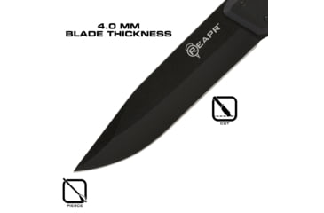 Image of Reapr Brigade Fixed Blade Knife, 5in, 420 Stainless, Black Powdercoated, 11009