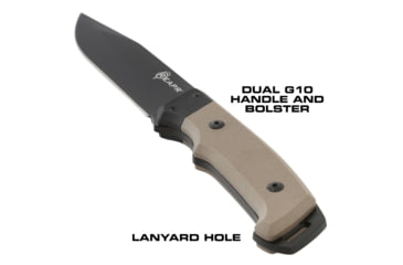 Image of Reapr Brigade Fixed Blade Knife, 5in, 420 Stainless, Black Powdercoated, 11009