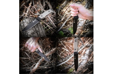 Image of Reapr Brigade Fixed Blade Knife, 5in, 420 Stainless, Black Powdercoated, 11009