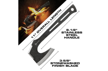 Image of Reapr Chuk 3 Piece Throwing Axe Set, Stonewashed Stainless, 11023