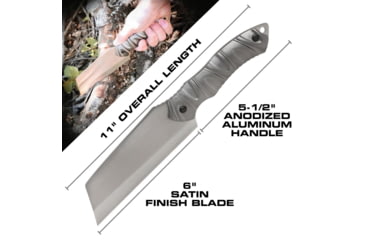 Image of Reapr JAMR Fixed Blade Knife, 6in, Stainless Steel, Satin Stainless, 11012
