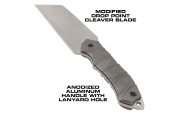 Image of Reapr JAMR Fixed Blade Knife, 6in, Stainless Steel, Satin Stainless, 11012
