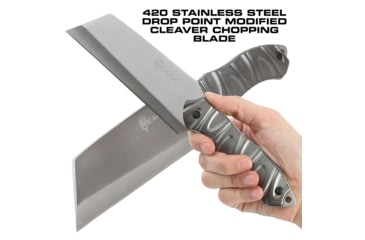 Image of Reapr JAMR Fixed Blade Knife, 6in, Stainless Steel, Satin Stainless, 11012