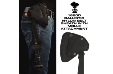 Image of Reapr Meridius Battle Axe, 5.75in, 420 Stainless Steel, Black Oxide, 11020