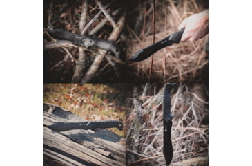 Image of Reapr TAC Bowie Fixed Blade Knife, 7in, 420 Stainless Steel, TPR Handle, Satin Stainless, 11001