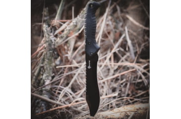 Image of Reapr TAC Bowie Fixed Blade Knife, 7in, 420 Stainless Steel, TPR Handle, Satin Stainless, 11001