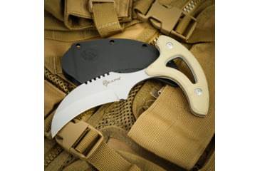 Image of Reapr Tac Talon Fixed Blade Knife, 3in, 420 Stainless Steel, Talon Blade, Black / Desert Tan, 11041