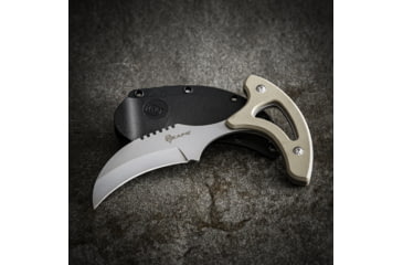 Image of Reapr Tac Talon Fixed Blade Knife, 3in, 420 Stainless Steel, Talon Blade, Black / Desert Tan, 11041