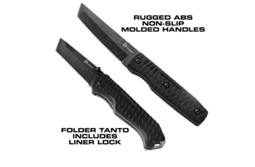 Image of Reapr TAC Tanto Knife Set, 420 Stainless Steel, Stonewashed Stainless, 11008