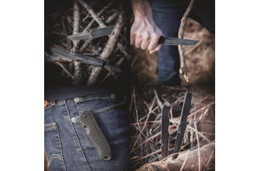 Image of Reapr TAC Tanto Knife Set, 420 Stainless Steel, Stonewashed Stainless, 11008