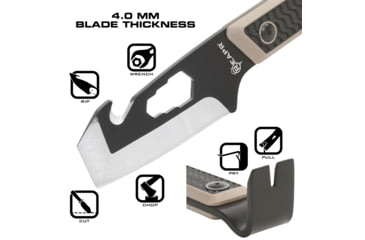 Image of Reapr Versa TAC Pry Bar, 420 Stainless Steel, Black Powdercoated, 11015