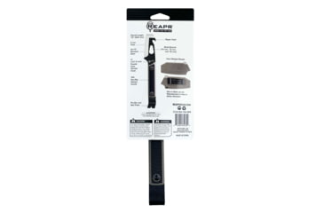 Image of Reapr Versa Tac Pry Bar Fixed Blade Knife, 4in, 3Cr13 Stainless Steel, Black, Black, CTLR-024-TAN-RPR