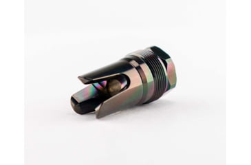 Image of Rearden MFG FHD Rainbow PVD Flash Hider, 5/8-24, Tapered Shoulder, Black, 10128