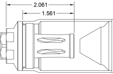 Image of Rearden MFG R2 HT Muzzle Device, 5/8-24, Heat Treat, 10101