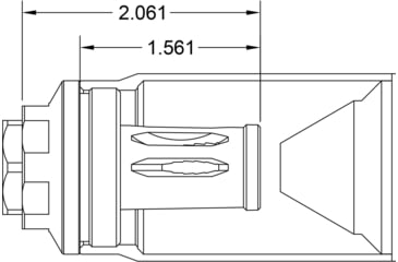 Image of Rearden MFG R2C Rainbow PVD Muzzle Device, 1/2-28, Black Rainbow PVD, 10120