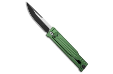 Image of Reate Knives Reate EXO-OG Drop Point OTF Gravity OD Green Al 3.75" Two-Tone Nitro-V *DISC*, OD Green, Nitro-V, adult, BHQ-233185