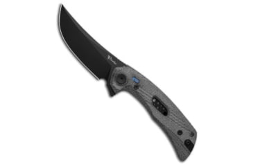 Image of Reate Knives Reate PL-7 Pivot Lock Knife Black Micarta 3.5" Black PVD Nitro-V, Black, Nitro-V, adult, BHQ-217899