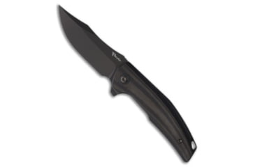 Image of Reate Knives Jack Jr. Folding Knife, 3.50in, CPM S30V, Clip Point Blade, Aluminum, Carbon Fiber, Black Handle, w/ Black Accents, Black/Black, 8.00 inch, BHQ-221642