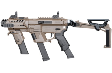 Image of Recover Tactical P-IXMG PG9 SR20 Metal Front Guard Folding Brace, FDE, 0, PIXPMG-FBR-02