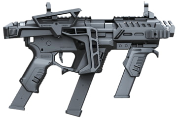 Image of Recover Tactical P-IX+MG PG9 SR20 Metal Front Guard Folding Stock, Black, PIXPMGFST01